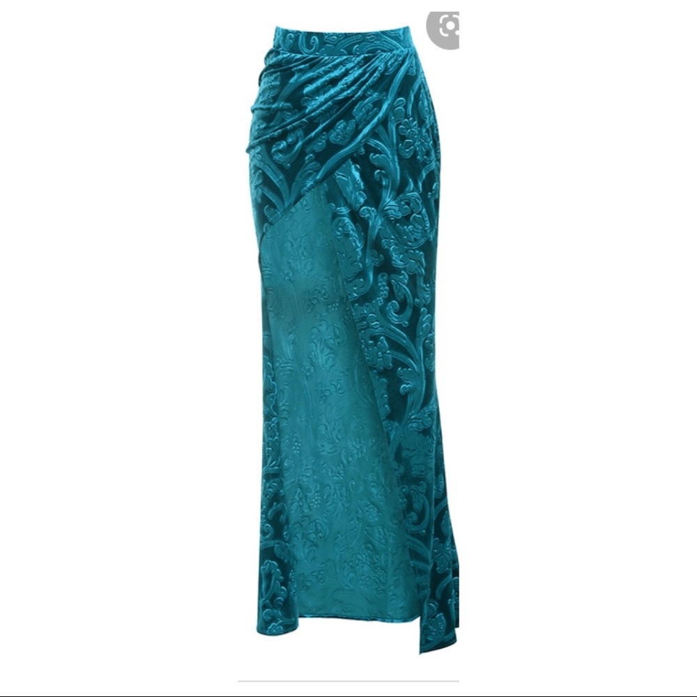 Mistress Rocks velvet maxi skirt